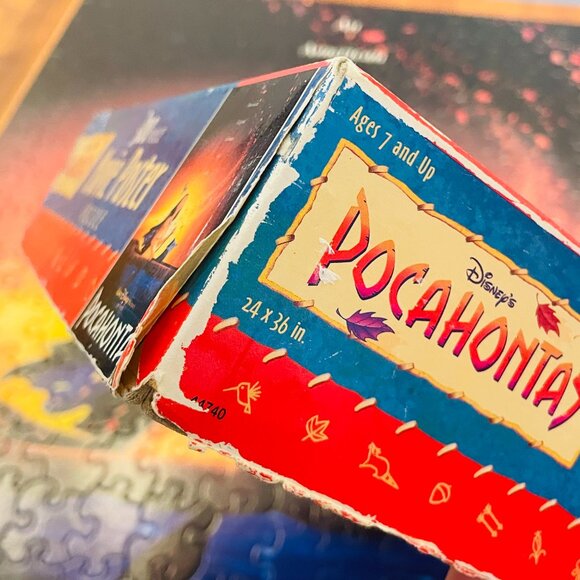 90s Pocahontas Movie Poster Puzzle 300 piece - COMPLETE - Vintage Walt Disney - Picture 9 of 10